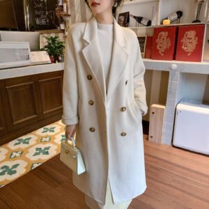 Home Classics* Wool Coats High Count Wool Double Breasted Cashmere Coat