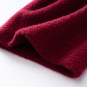 High-end cashmere knitted hat, warm off-white plaid toe cap, fashionable and versatile for men and women