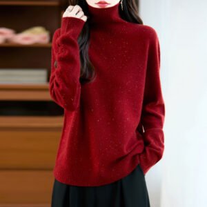 Autumn solid color lapel fashion simple style cardigan bottoming sweater for women
