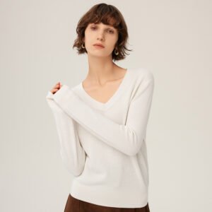 Wool sweater bottoming collar simple style machine washable sweater versatile