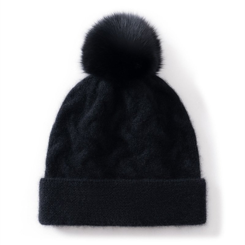 Spring cable knit cashmere hat, fashionable, casual, commuting, versatile and warm - Image 8